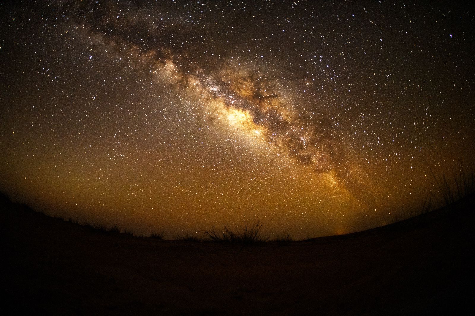 The Milky Way taken on the Wahiba sands, Oman