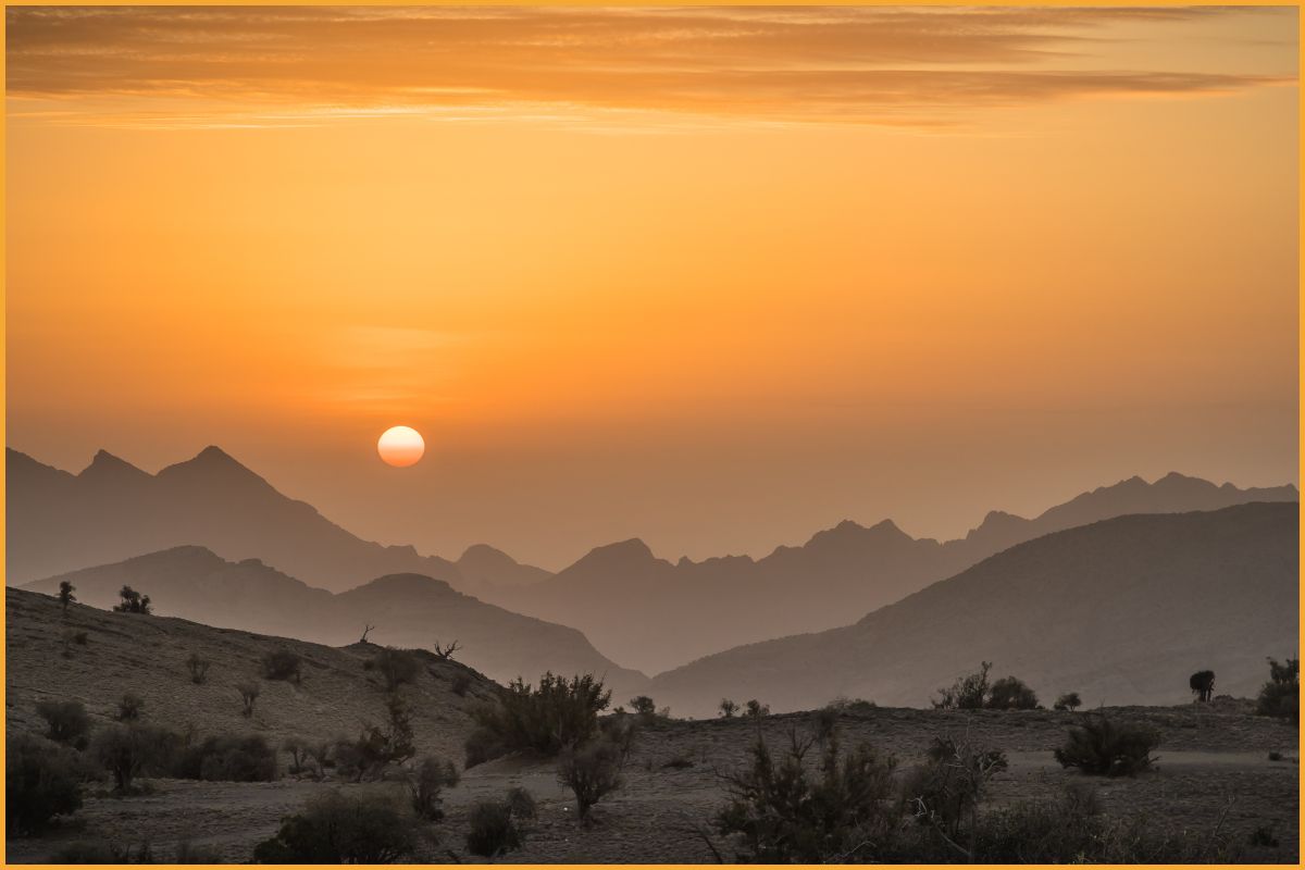 sunrise over mountains