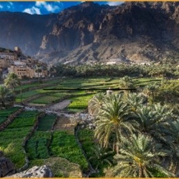 picturesque village in oman