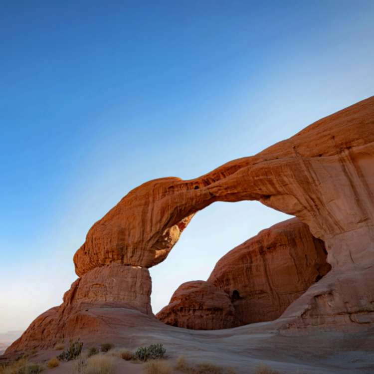sandstone rock arch